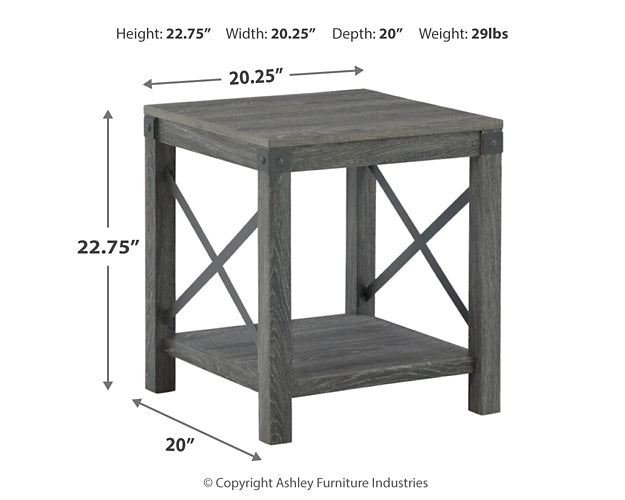 Ashley Express - Freedan Square End Table at Towne & Country Furniture (AL) furniture, home furniture, home decor, sofa, bedding