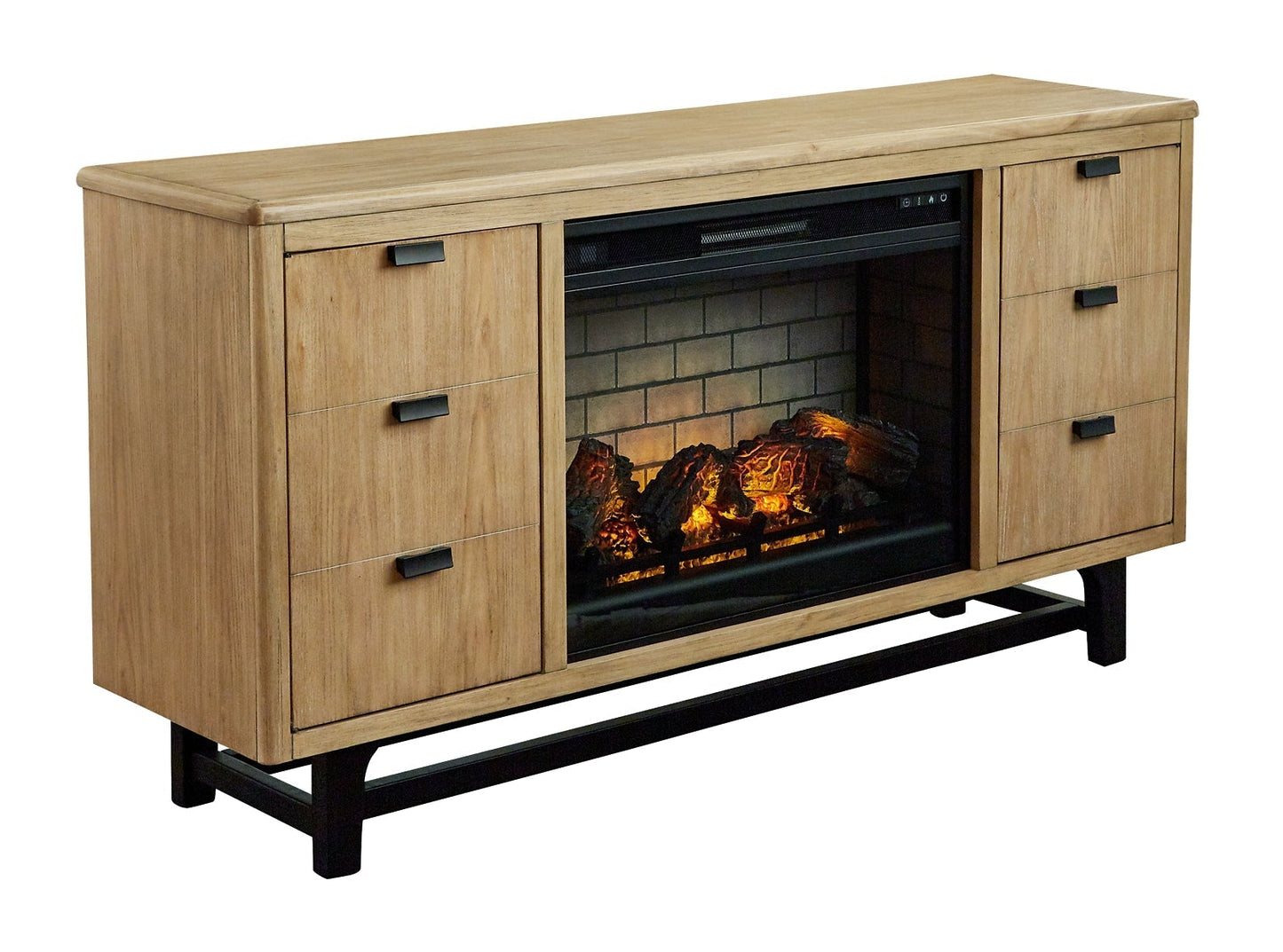Ashley Express - Freslowe TV Stand with Electric Fireplace at Towne & Country Furniture (AL) furniture, home furniture, home decor, sofa, bedding