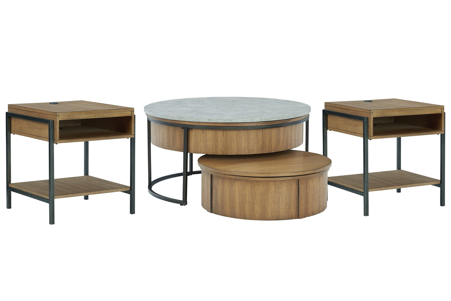 Ashley Express - Fridley Coffee Table with 2 End Tables at Towne & Country Furniture (AL) furniture, home furniture, home decor, sofa, bedding