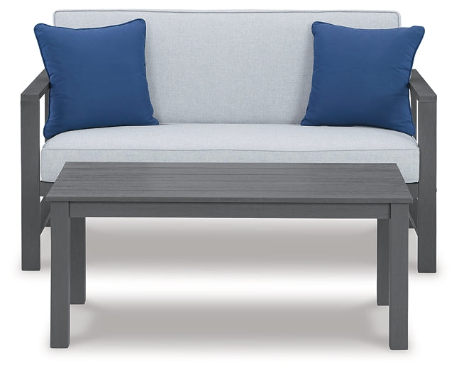 Ashley Express - Fynnegan Loveseat w/Table (2/CN) at Towne & Country Furniture (AL) furniture, home furniture, home decor, sofa, bedding