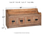 Ashley Express - Garrettville Storage Bench at Towne & Country Furniture (AL) furniture, home furniture, home decor, sofa, bedding