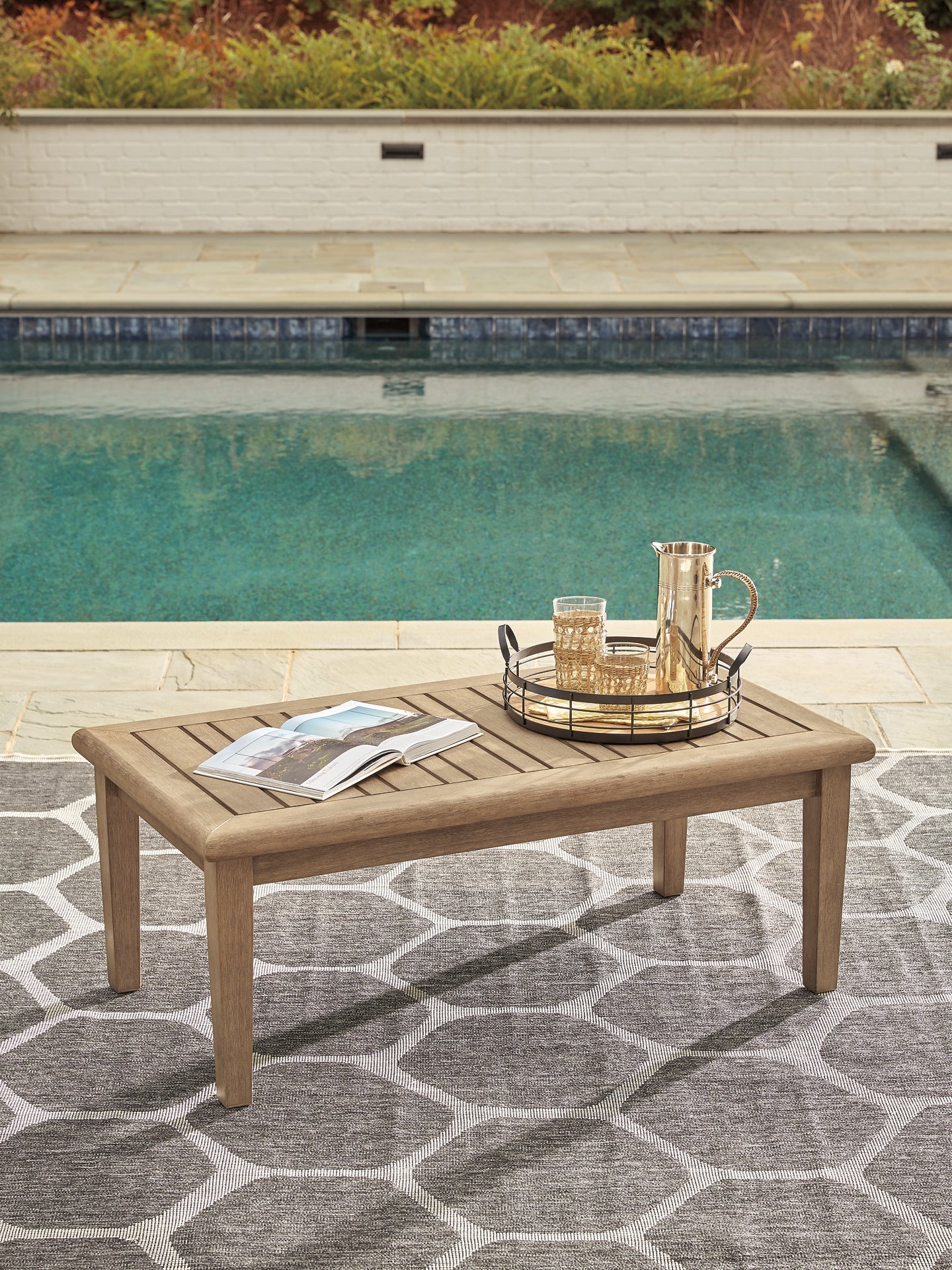 Ashley Express - Gerianne Outdoor Coffee Table with 2 End Tables at Towne & Country Furniture (AL) furniture, home furniture, home decor, sofa, bedding