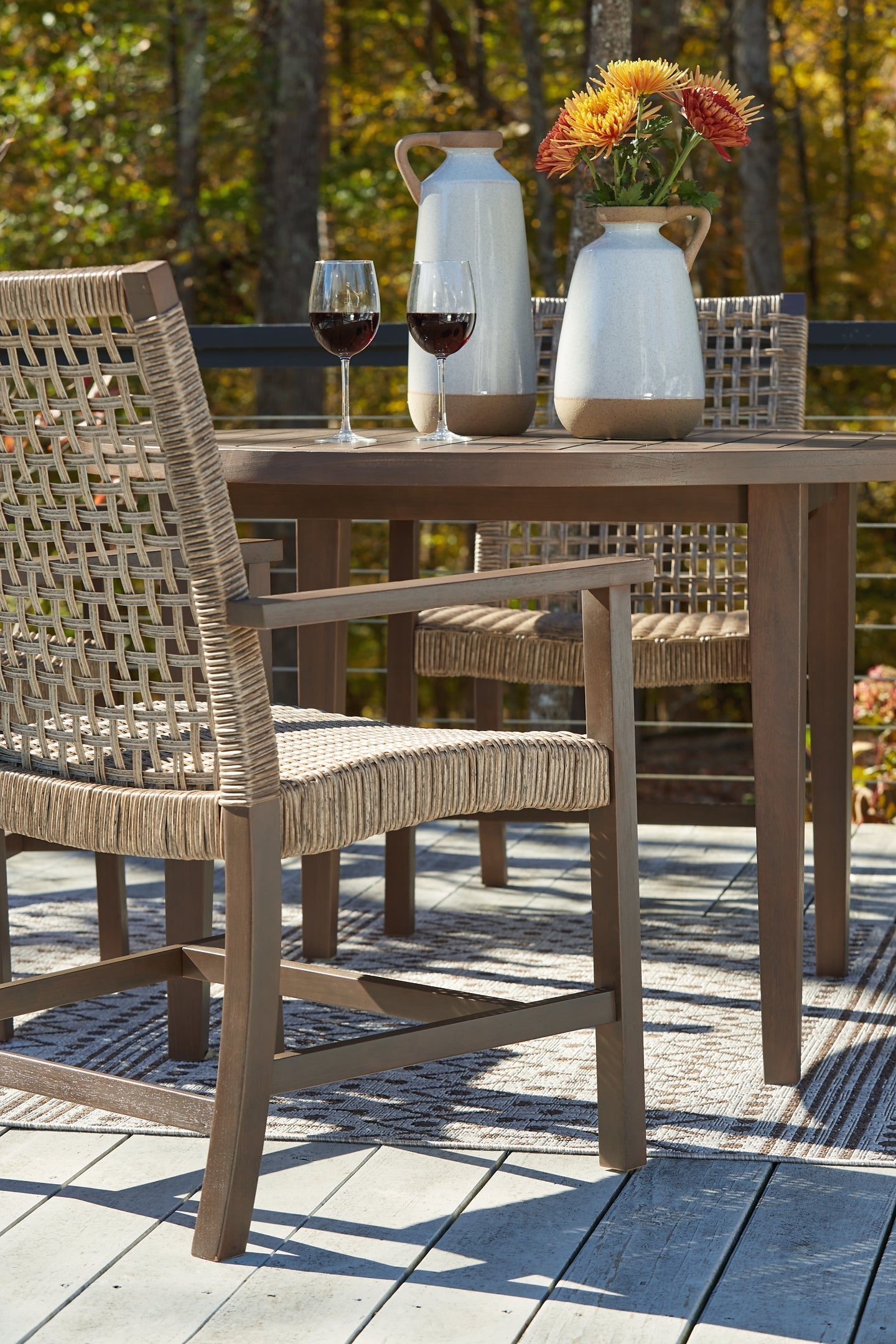 Ashley Express - Germalia Outdoor Dining Table and 2 Chairs at Towne & Country Furniture (AL) furniture, home furniture, home decor, sofa, bedding