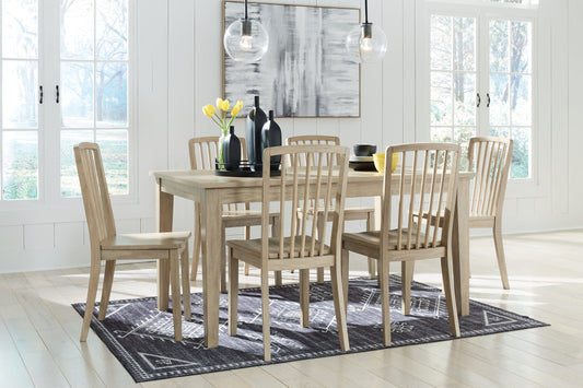 Ashley Express - Gleanville Dining Table and 6 Chairs at Towne & Country Furniture (AL) furniture, home furniture, home decor, sofa, bedding