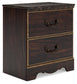 Ashley Express - Glosmount Two Drawer Night Stand at Towne & Country Furniture (AL) furniture, home furniture, home decor, sofa, bedding