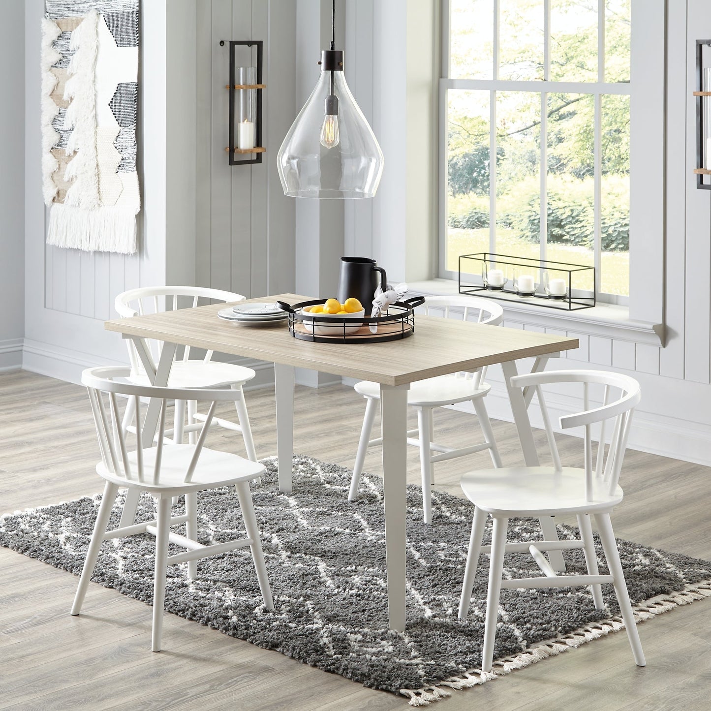 Ashley Express - Grannen Dining Table and 4 Chairs at Towne & Country Furniture (AL) furniture, home furniture, home decor, sofa, bedding