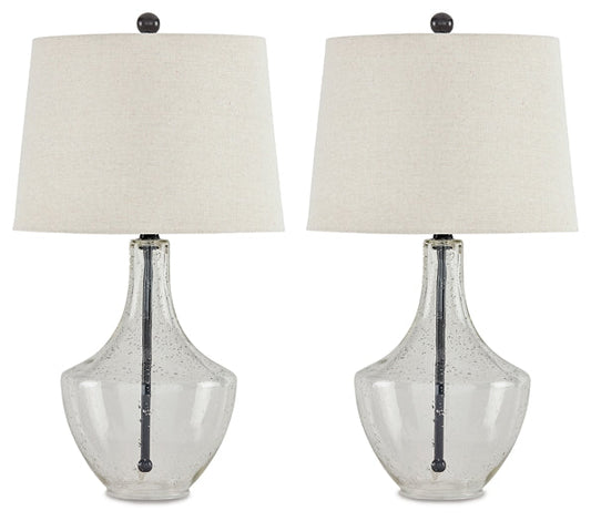 Ashley Express - Gregsby Glass Table Lamp (2/CN) at Towne & Country Furniture (AL) furniture, home furniture, home decor, sofa, bedding