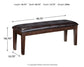 Ashley Express - Haddigan Large UPH Dining Room Bench at Towne & Country Furniture (AL) furniture, home furniture, home decor, sofa, bedding