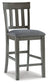 Ashley Express - Hallanden Counter Height Dining Table and 6 Barstools at Towne & Country Furniture (AL) furniture, home furniture, home decor, sofa, bedding