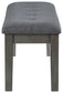 Ashley Express - Hallanden Large UPH Dining Room Bench at Towne & Country Furniture (AL) furniture, home furniture, home decor, sofa, bedding