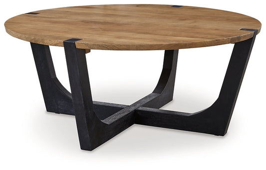 Ashley Express - Hanneforth Round Cocktail Table at Towne & Country Furniture (AL) furniture, home furniture, home decor, sofa, bedding