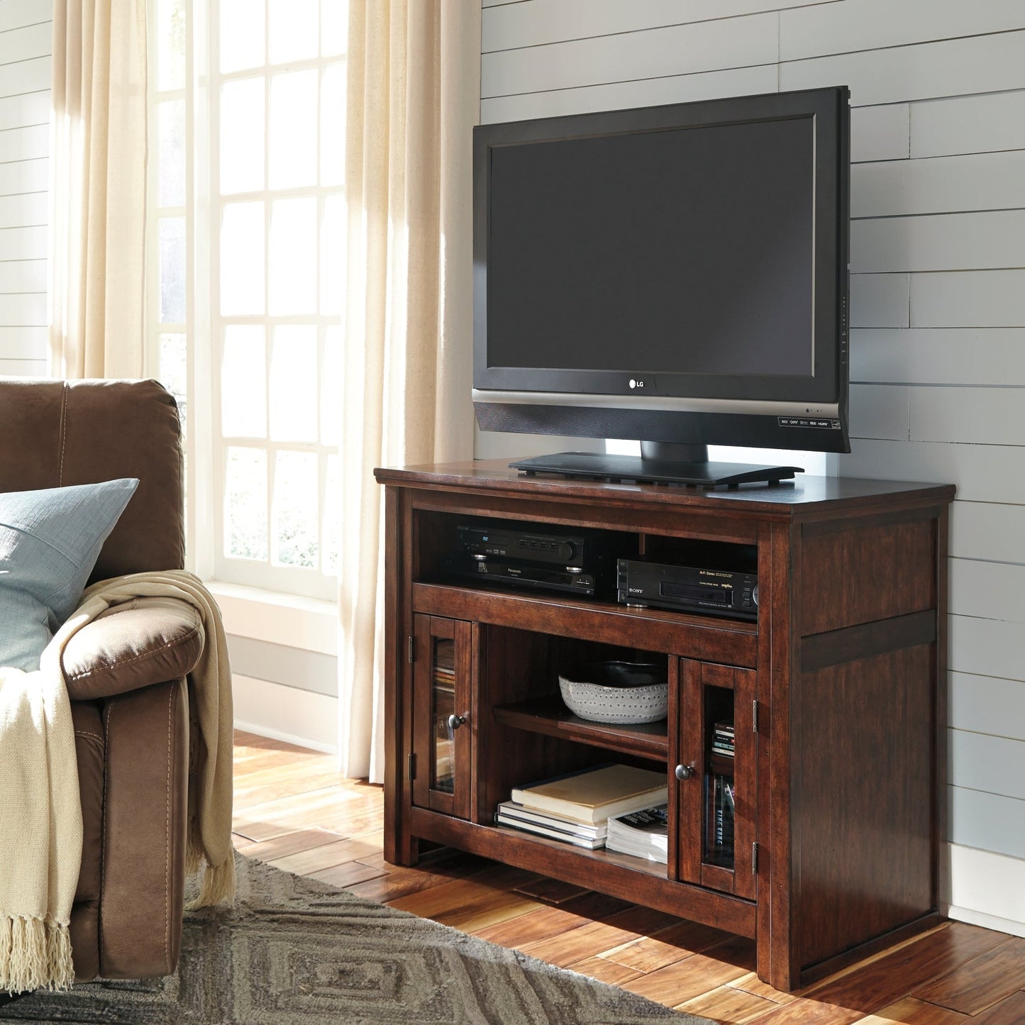 Ashley Express - Harpan TV Stand at Towne & Country Furniture (AL) furniture, home furniture, home decor, sofa, bedding