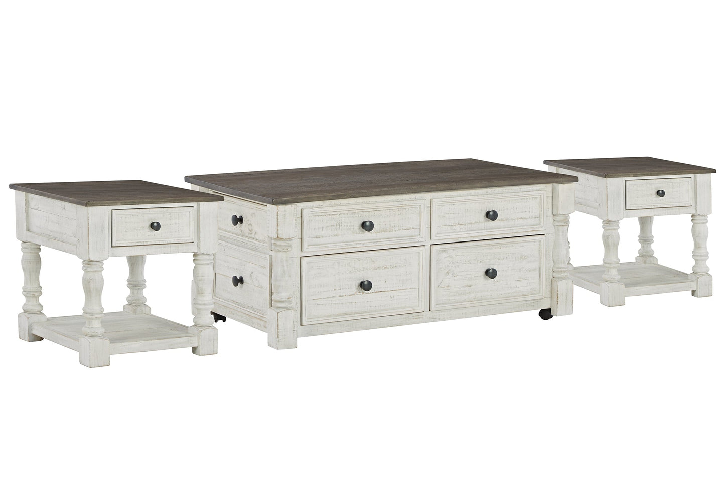 Ashley Express - Havalance Coffee Table with 2 End Tables at Towne & Country Furniture (AL) furniture, home furniture, home decor, sofa, bedding