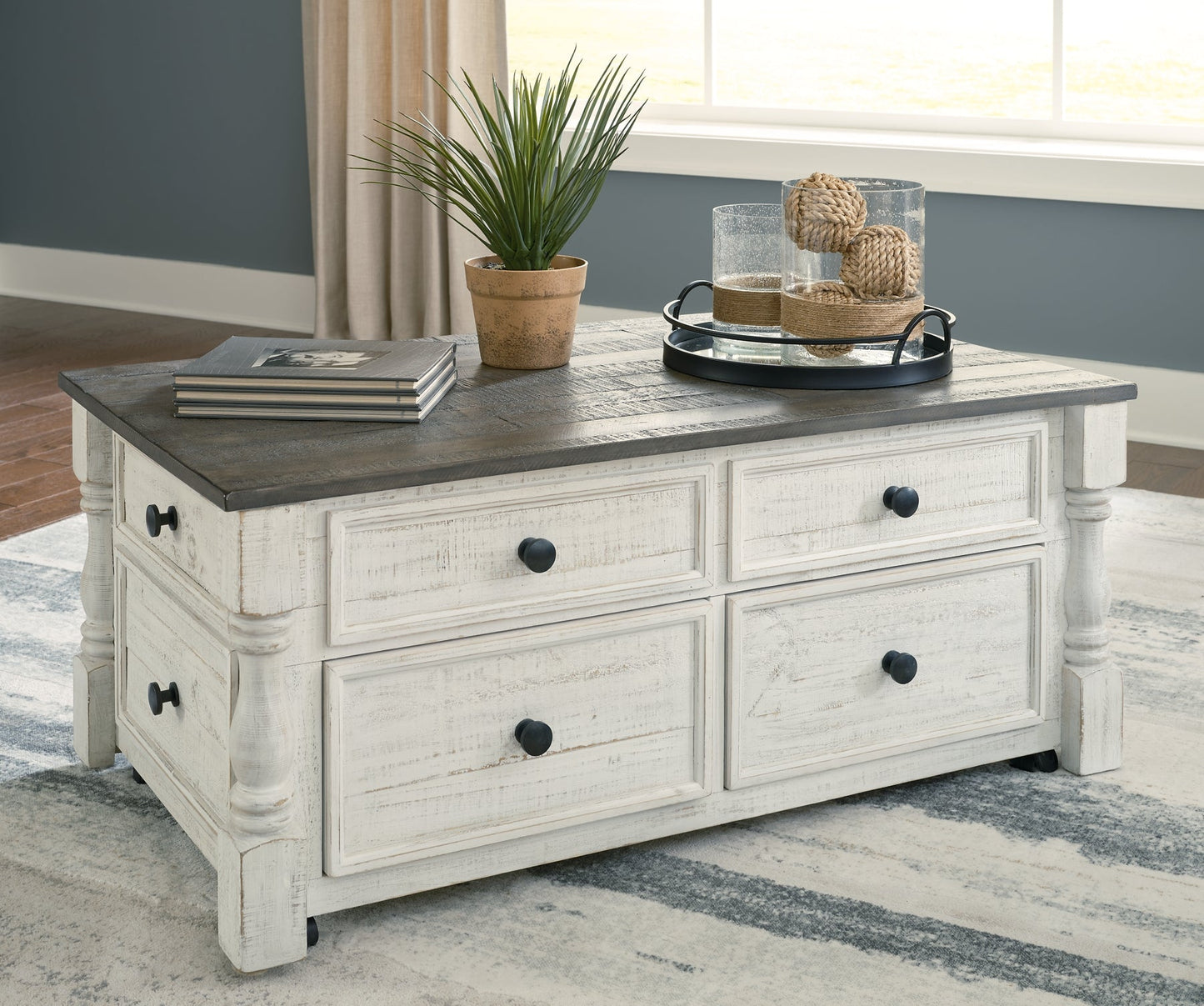 Ashley Express - Havalance Coffee Table with 2 End Tables at Towne & Country Furniture (AL) furniture, home furniture, home decor, sofa, bedding