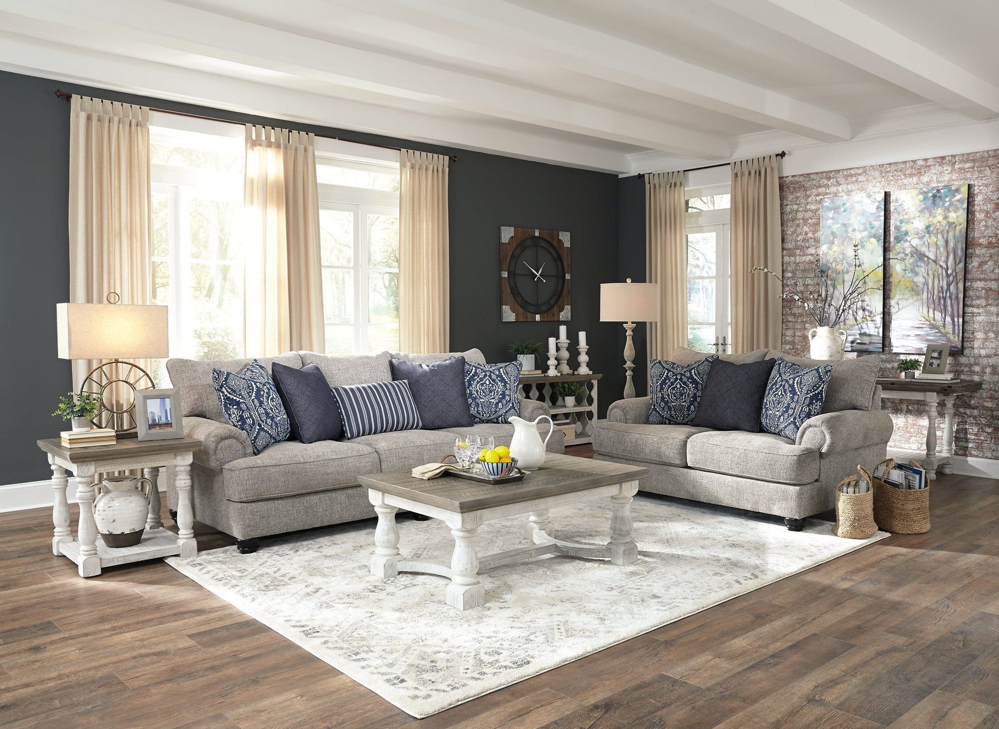 Ashley Express - Havalance Coffee Table with 2 End Tables at Towne & Country Furniture (AL) furniture, home furniture, home decor, sofa, bedding