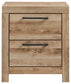 Ashley Express - Hyanna Two Drawer Night Stand at Towne & Country Furniture (AL) furniture, home furniture, home decor, sofa, bedding