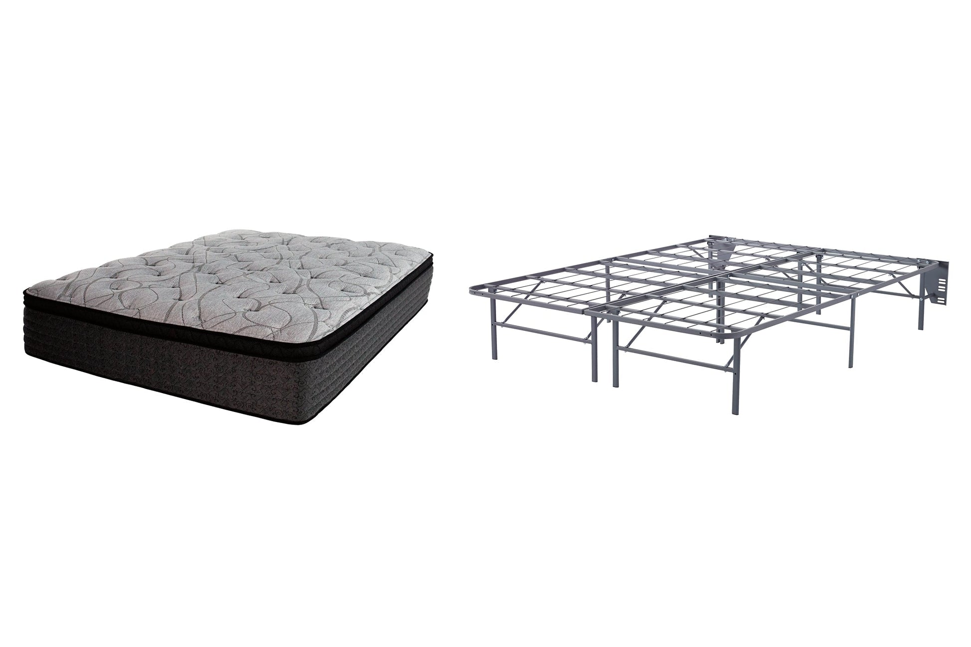 Ashley Express - Hybrid 1600 Mattress with Foundation at Towne & Country Furniture (AL) furniture, home furniture, home decor, sofa, bedding