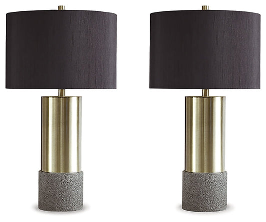 Ashley Express - Jacek Metal Table Lamp (2/CN) at Towne & Country Furniture (AL) furniture, home furniture, home decor, sofa, bedding