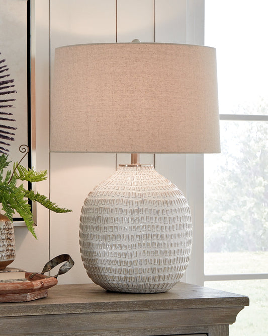 Ashley Express - Jamon Ceramic Table Lamp (1/CN) at Towne & Country Furniture (AL) furniture, home furniture, home decor, sofa, bedding