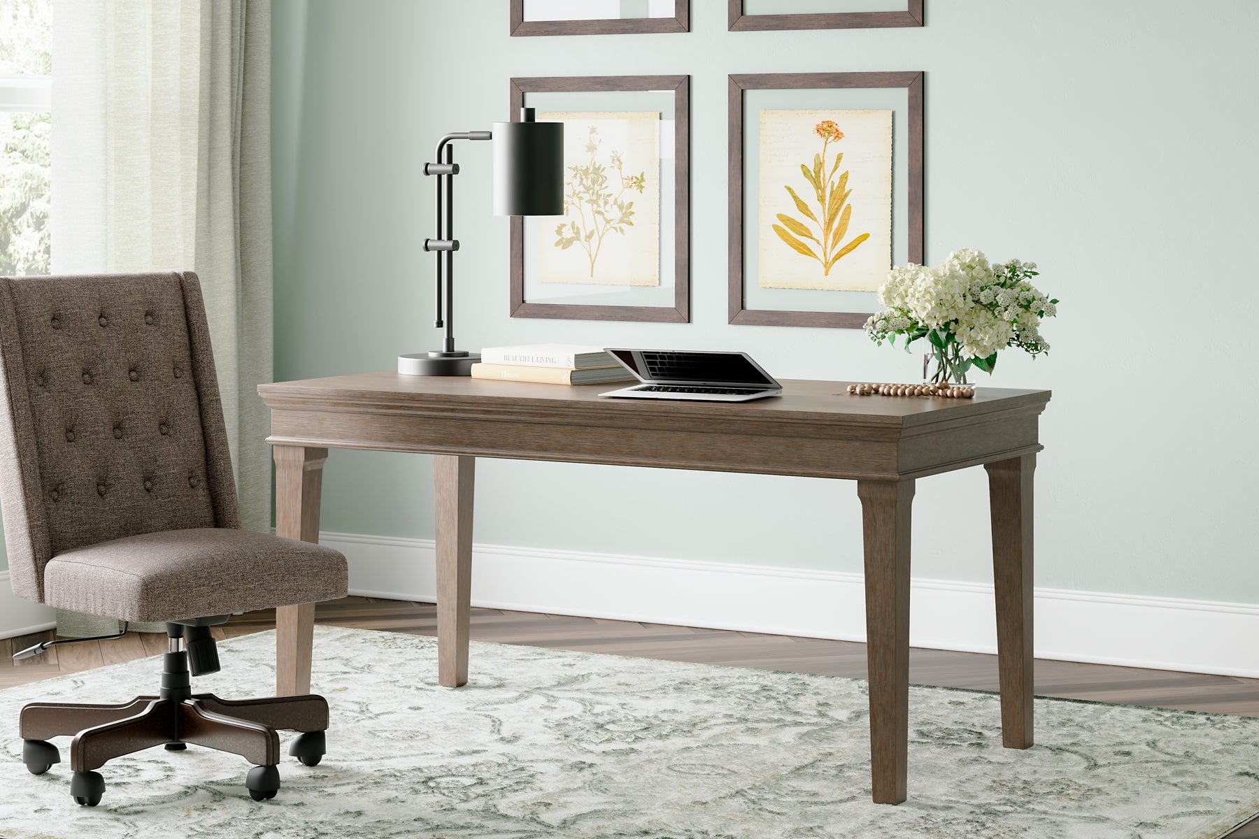 Ashley Express - Janismore Home Office Desk at Towne & Country Furniture (AL) furniture, home furniture, home decor, sofa, bedding