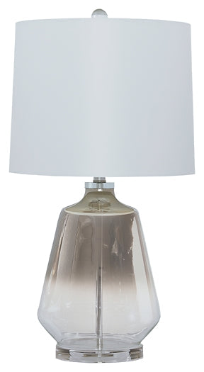 Ashley Express - Jaslyn Glass Table Lamp (1/CN) at Towne & Country Furniture (AL) furniture, home furniture, home decor, sofa, bedding