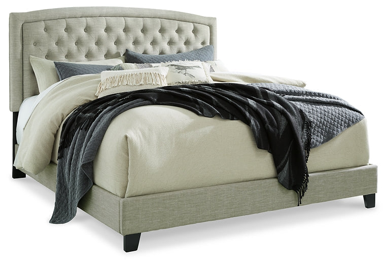 Ashley Express - Jerary Queen Upholstered Bed with Mattress at Towne & Country Furniture (AL) furniture, home furniture, home decor, sofa, bedding