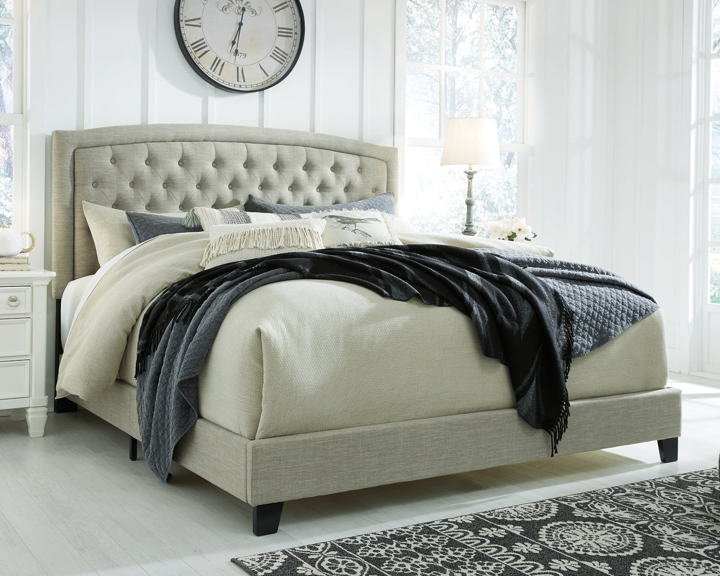 Ashley Express - Jerary  Upholstered Bed at Towne & Country Furniture (AL) furniture, home furniture, home decor, sofa, bedding