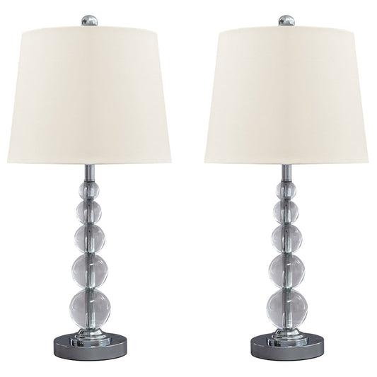 Ashley Express - Joaquin Crystal Table Lamp (2/CN) at Towne & Country Furniture (AL) furniture, home furniture, home decor, sofa, bedding