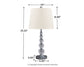 Ashley Express - Joaquin Crystal Table Lamp (2/CN) at Towne & Country Furniture (AL) furniture, home furniture, home decor, sofa, bedding