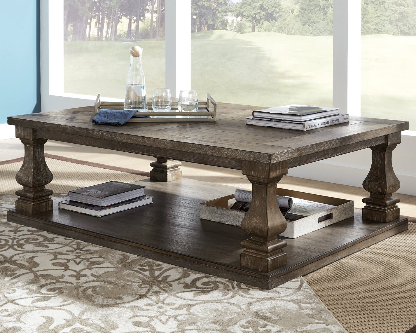 Ashley Express - Johnelle Coffee Table with 1 End Table at Towne & Country Furniture (AL) furniture, home furniture, home decor, sofa, bedding