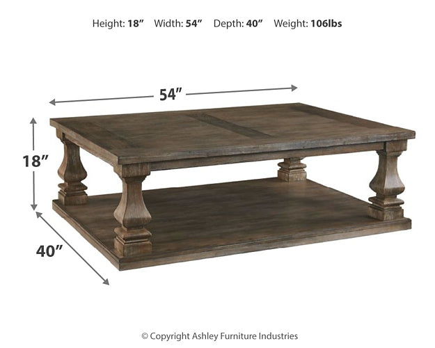 Ashley Express - Johnelle Rectangular Cocktail Table at Towne & Country Furniture (AL) furniture, home furniture, home decor, sofa, bedding