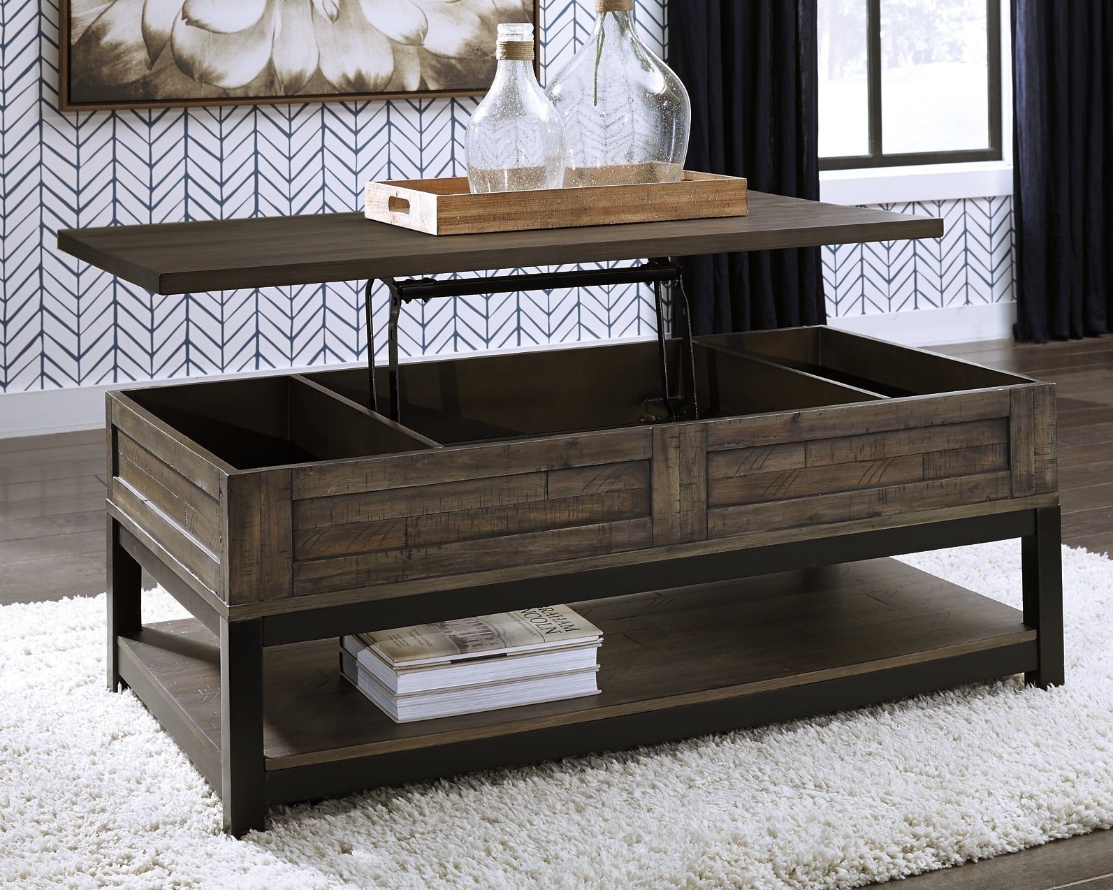 Ashley Express - Johurst LIFT TOP COCKTAIL TABLE at Towne & Country Furniture (AL) furniture, home furniture, home decor, sofa, bedding