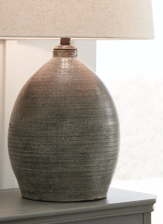 Ashley Express - Joyelle Terracotta Table Lamp (1/CN) at Towne & Country Furniture (AL) furniture, home furniture, home decor, sofa, bedding