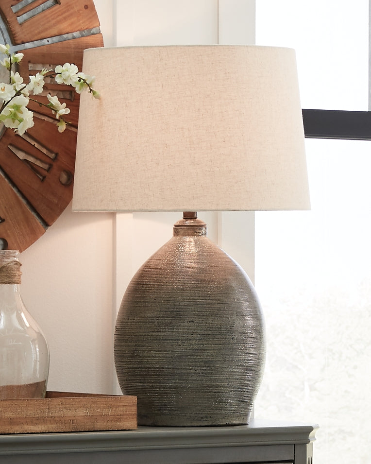 Ashley Express - Joyelle Terracotta Table Lamp (1/CN) at Towne & Country Furniture (AL) furniture, home furniture, home decor, sofa, bedding