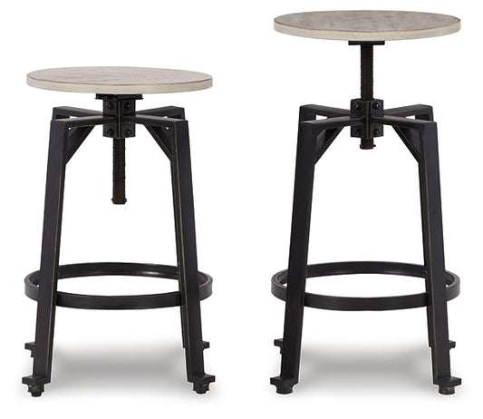 Ashley Express - Karisslyn Counter Height Stool (Set of 2) at Towne & Country Furniture (AL) furniture, home furniture, home decor, sofa, bedding