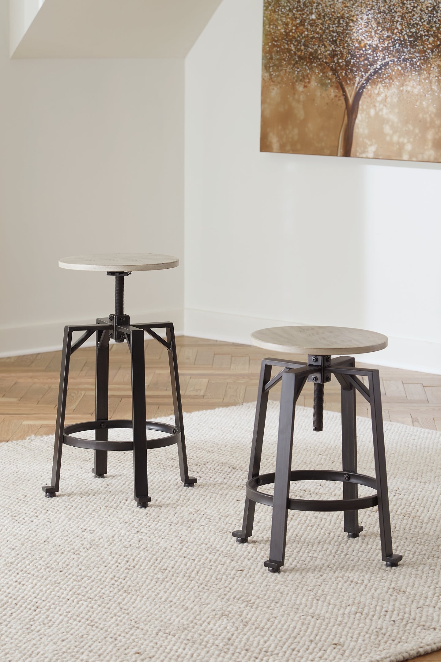 Ashley Express - Karisslyn Swivel Stool (2/CN) at Towne & Country Furniture (AL) furniture, home furniture, home decor, sofa, bedding