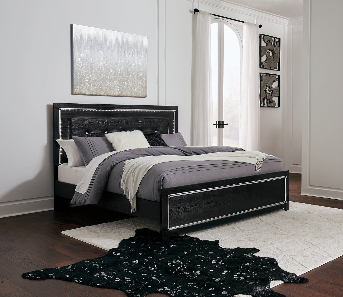 Ashley Express - Kaydell Queen Upholstered Panel Bed at Towne & Country Furniture (AL) furniture, home furniture, home decor, sofa, bedding