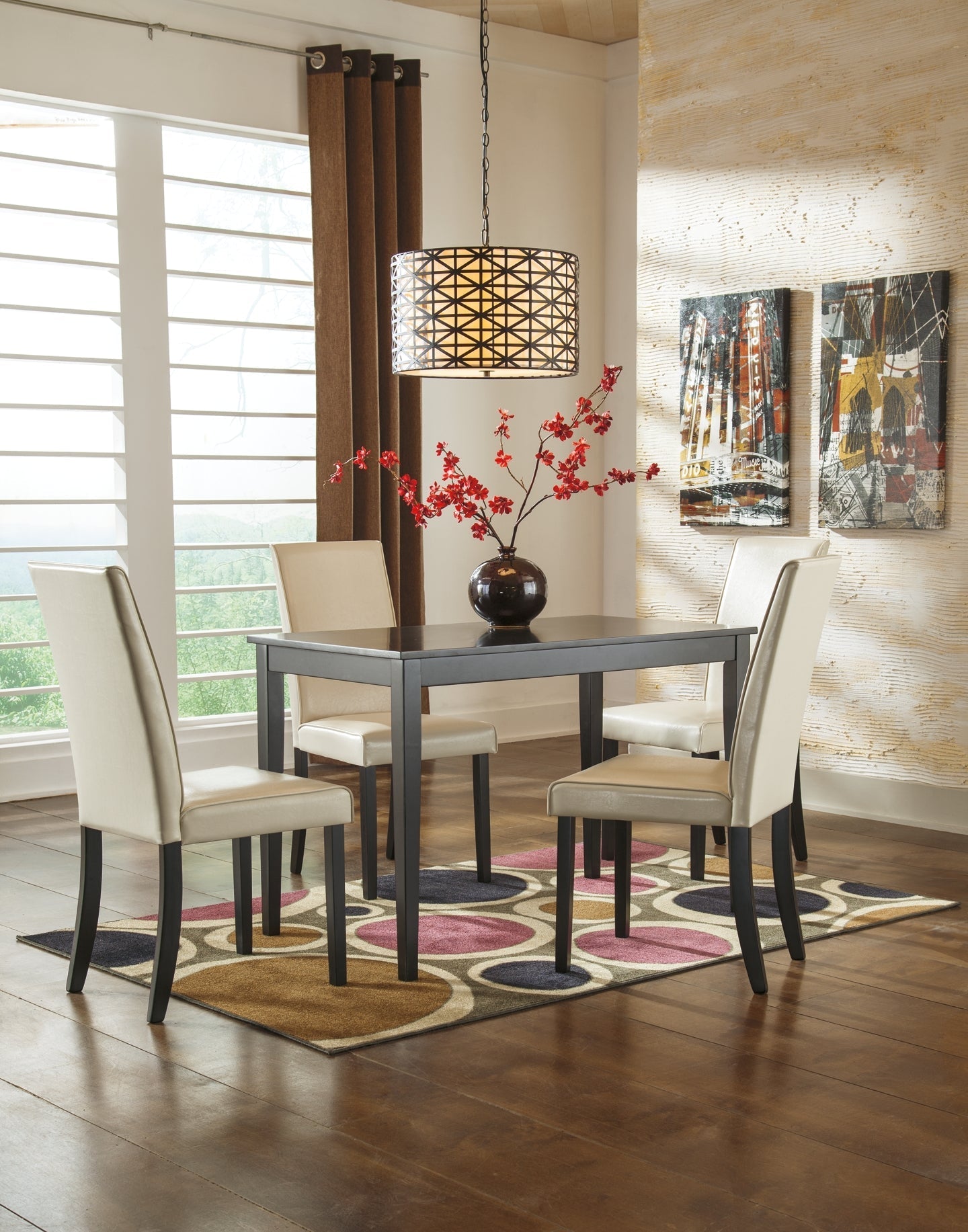 Ashley Express - Kimonte Dining Table and 4 Chairs at Towne & Country Furniture (AL) furniture, home furniture, home decor, sofa, bedding