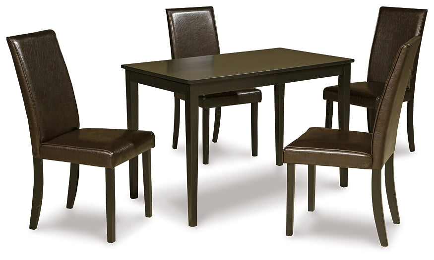 Ashley Express - Kimonte Dining Table and 4 Chairs at Towne & Country Furniture (AL) furniture, home furniture, home decor, sofa, bedding
