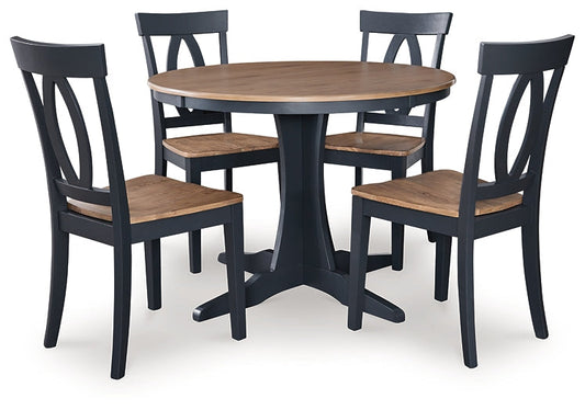 Ashley Express - Landocken Dining Table and 4 Chairs at Towne & Country Furniture (AL) furniture, home furniture, home decor, sofa, bedding
