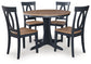 Ashley Express - Landocken Dining Table and 4 Chairs at Towne & Country Furniture (AL) furniture, home furniture, home decor, sofa, bedding