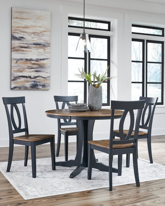 Ashley Express - Landocken Dining Table and 4 Chairs at Towne & Country Furniture (AL) furniture, home furniture, home decor, sofa, bedding