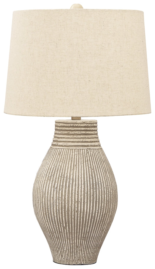 Ashley Express - Layal Paper Table Lamp (1/CN) at Towne & Country Furniture (AL) furniture, home furniture, home decor, sofa, bedding