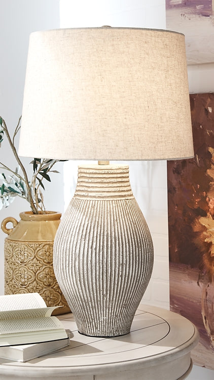 Ashley Express - Layal Paper Table Lamp (1/CN) at Towne & Country Furniture (AL) furniture, home furniture, home decor, sofa, bedding