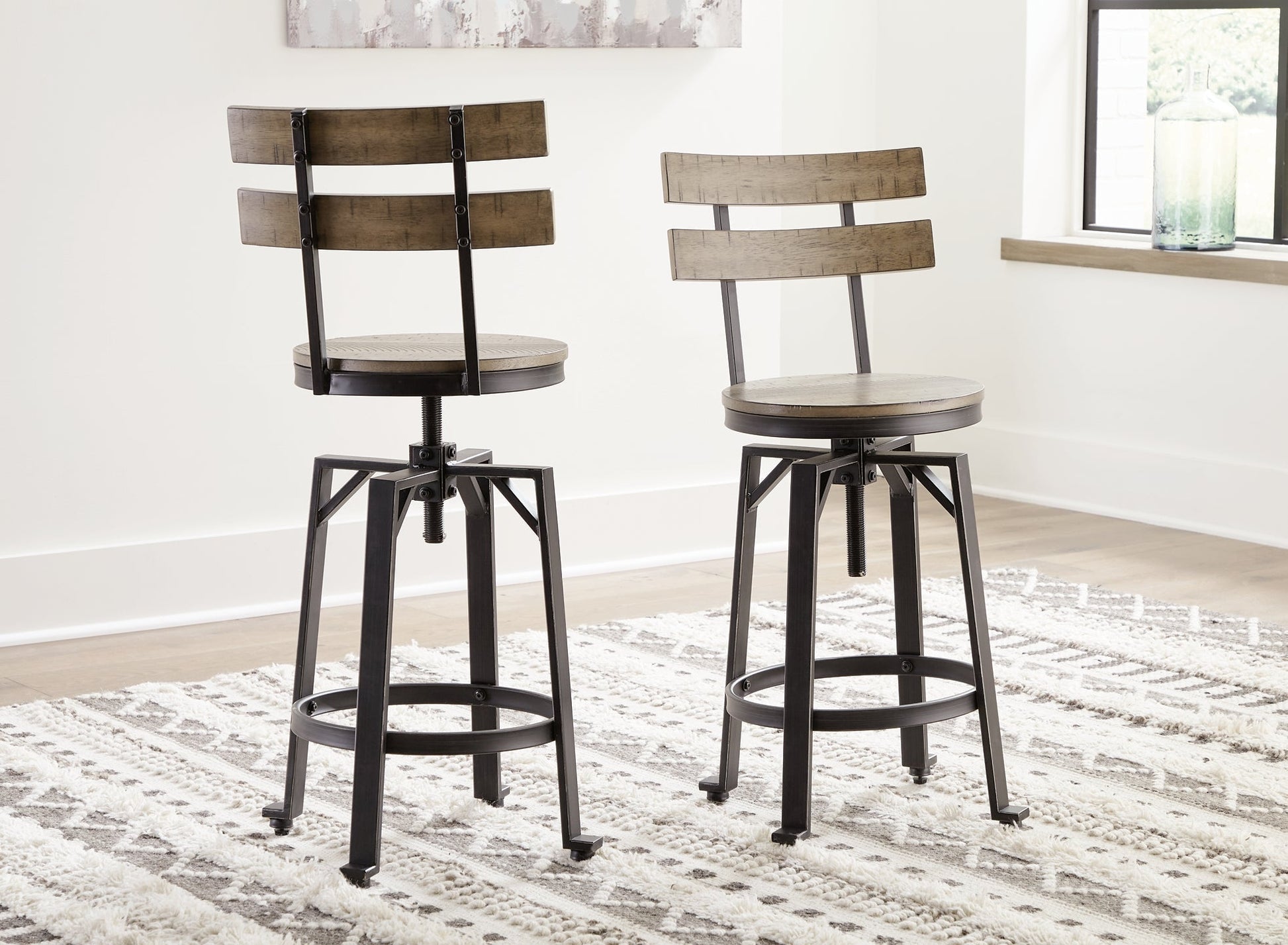 Ashley Express - Lesterton Swivel Barstool (2/CN) at Towne & Country Furniture (AL) furniture, home furniture, home decor, sofa, bedding