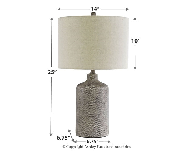 Ashley Express - Linus Ceramic Table Lamp (1/CN) at Towne & Country Furniture (AL) furniture, home furniture, home decor, sofa, bedding