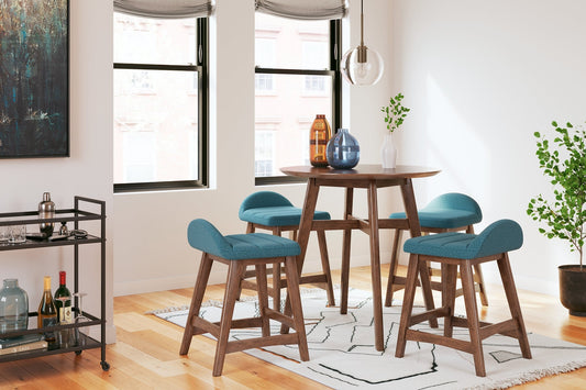 Ashley Express - Lyncott Counter Height Dining Table and 4 Barstools at Towne & Country Furniture (AL) furniture, home furniture, home decor, sofa, bedding
