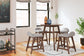 Ashley Express - Lyncott Counter Height Dining Table and 4 Barstools at Towne & Country Furniture (AL) furniture, home furniture, home decor, sofa, bedding