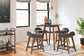 Ashley Express - Lyncott Counter Height Dining Table and 4 Barstools at Towne & Country Furniture (AL) furniture, home furniture, home decor, sofa, bedding