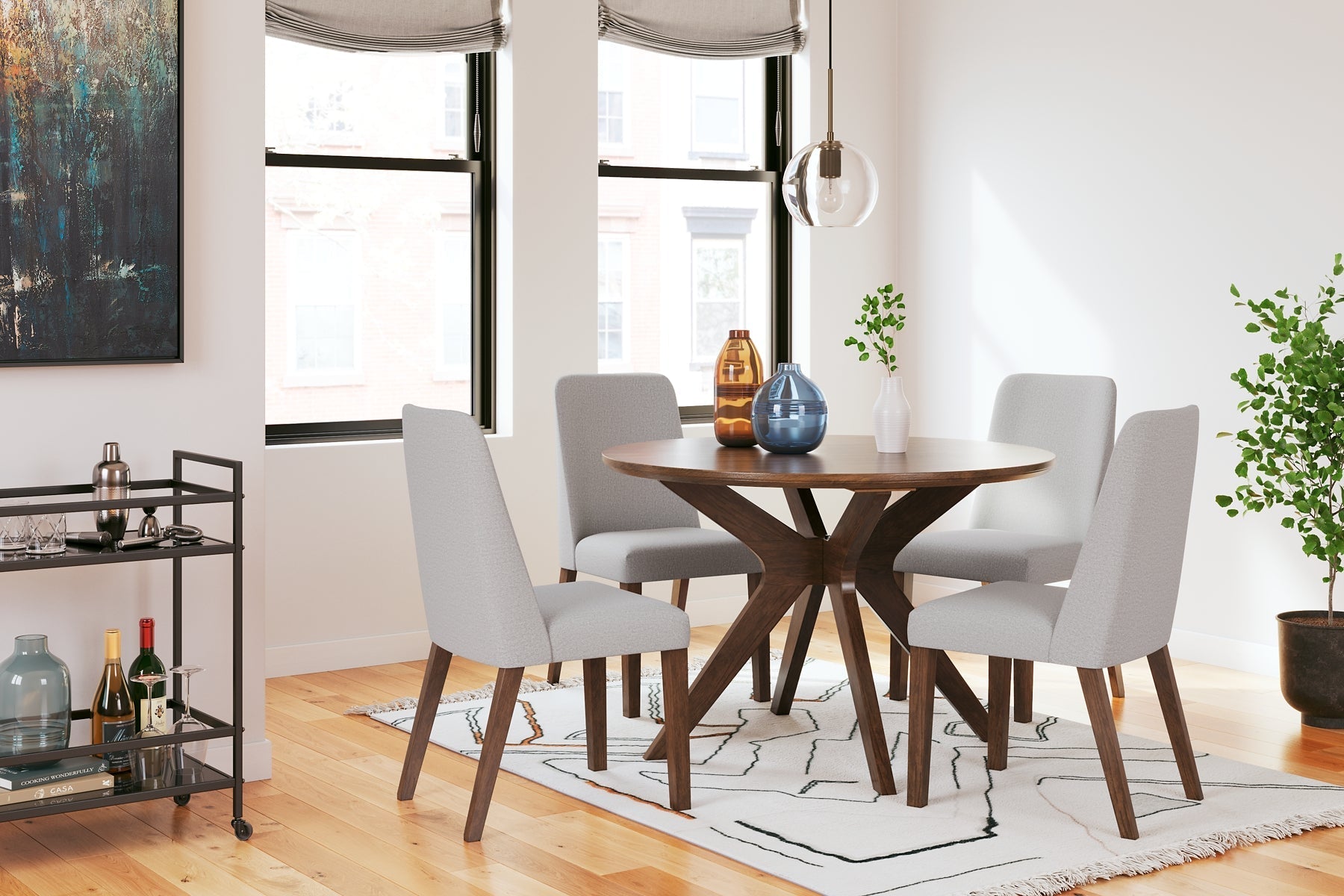 Ashley Express - Lyncott Dining Table and 4 Chairs at Towne & Country Furniture (AL) furniture, home furniture, home decor, sofa, bedding